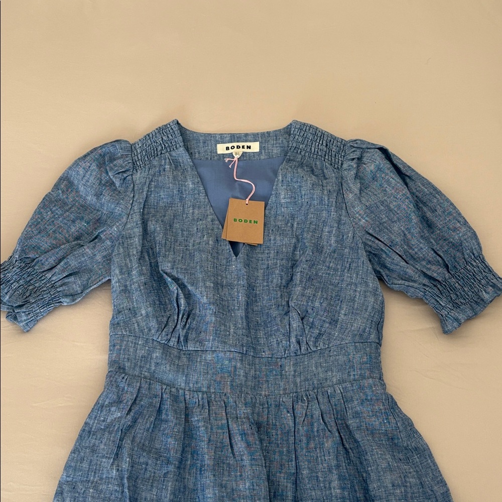 Boden, Denim Dress, Size 2 - Picture 2 of 3